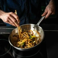 The Wok En Inox - 24 Cm -Cheap Components Store the wok en inox 24 cm 695888